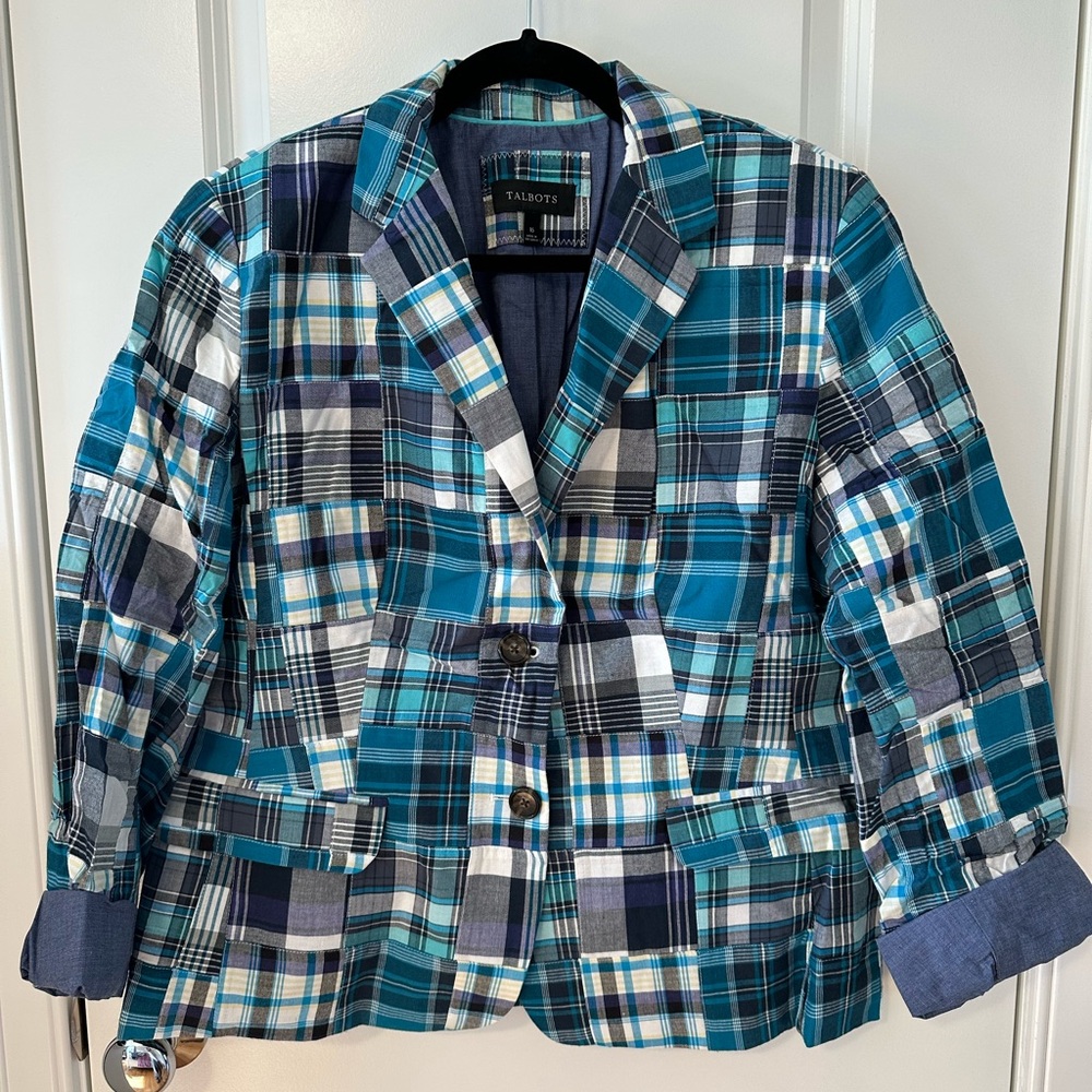 Talbots Plaid Blazer